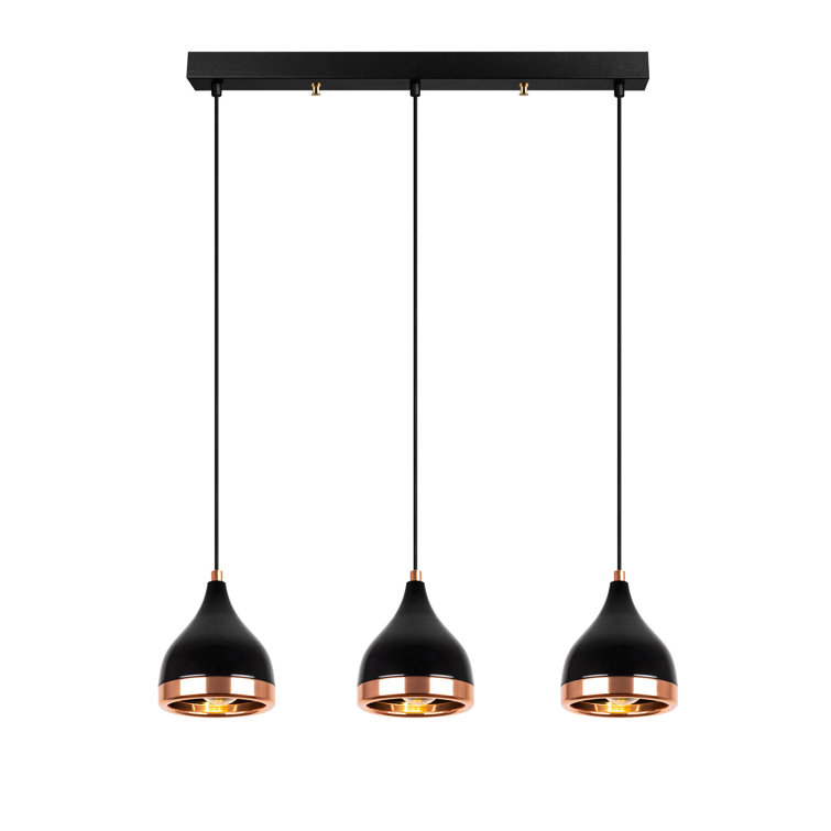 Morganna 3-Light Teardrop Linear Pendant