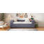 Lit rembourré avec rangement et lit gigogne simple-424294543