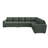 Caren L-shaped Sleeper Sectional Modular Sofa Bed With Storage Seat-115354124