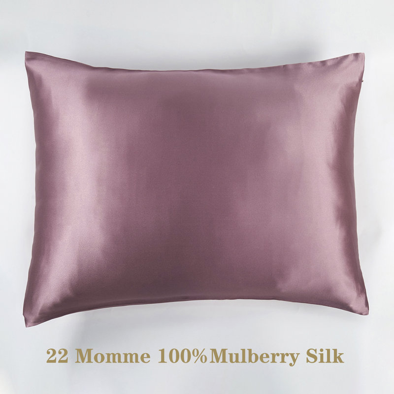100% Mulberry Silk Pillowcase, Lilac, Twin Pillowcase