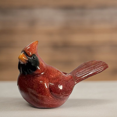 9"W Male Cardinal Figurine