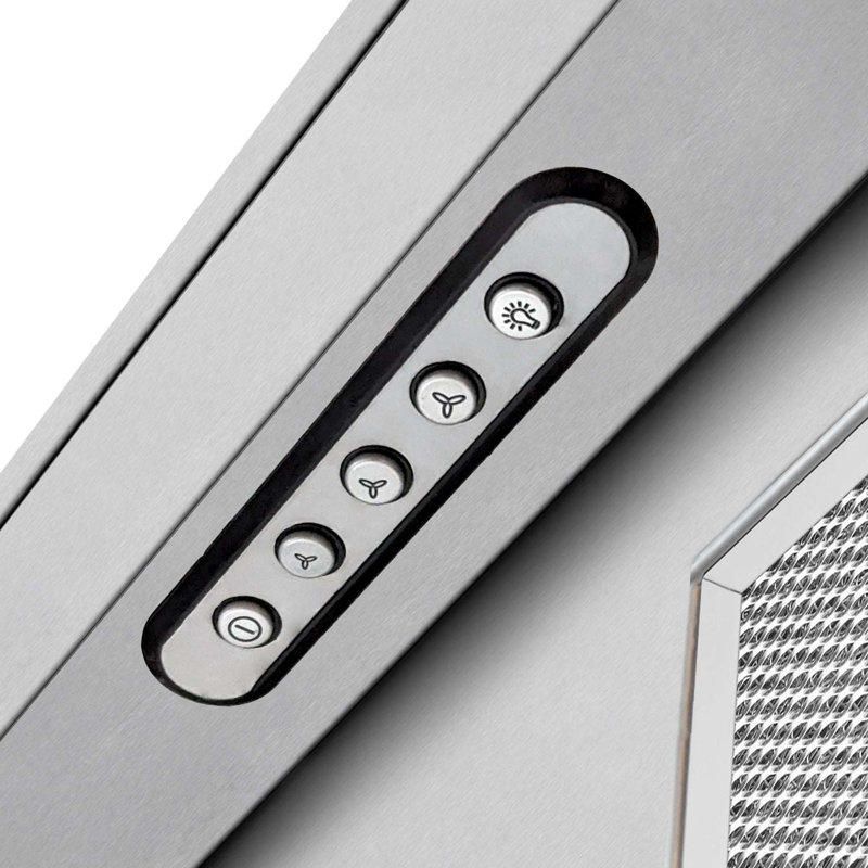 VICTORY 36 Inch 700 CFM Range Hood Insert w/ Hidden Push Button Controls, Perimeter Suction and Bright LED Lights