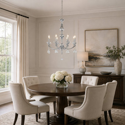 Lustre en cristal 8 lumières Jasslynn