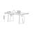 Bundella Modern rectangular desktop durable dining table-122503551