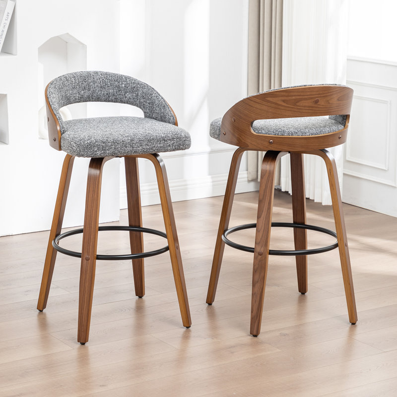 Swivel Upholstered Counter Stool, Counter Stool (25" Seat Height)