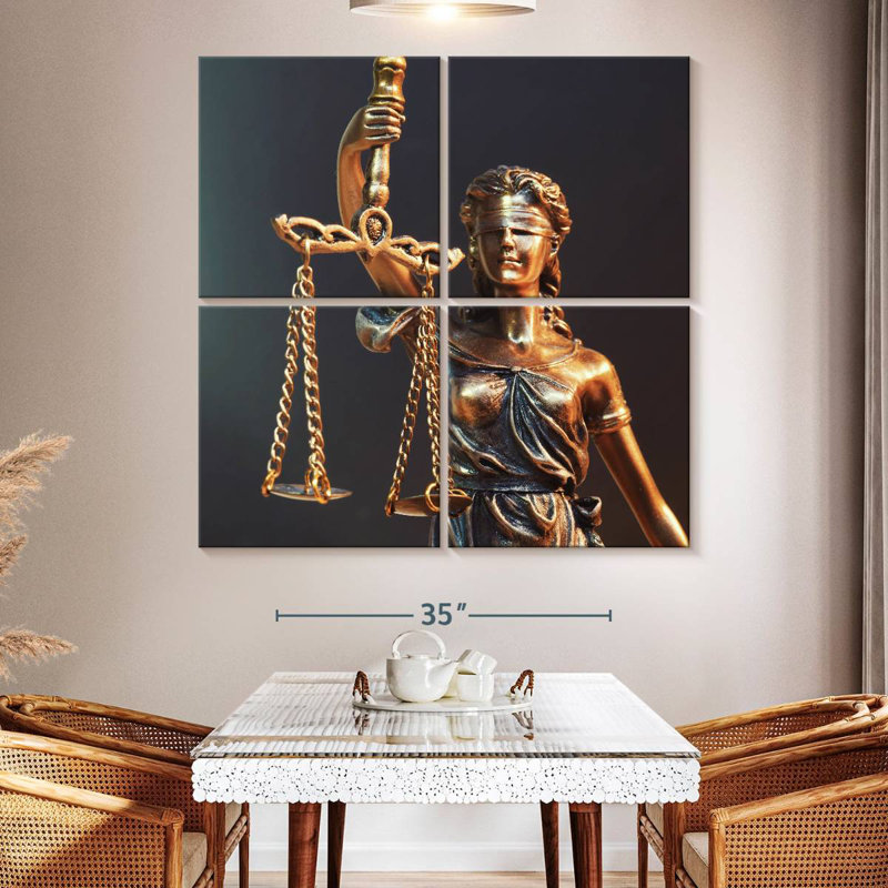 Statue Alcaraz Lady Justice, H 50 po x l 50 po