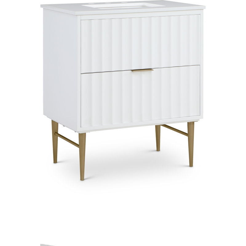 Mihai Bathroom Vanity Set, Gold