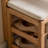 Burlywood Upholstered Bench