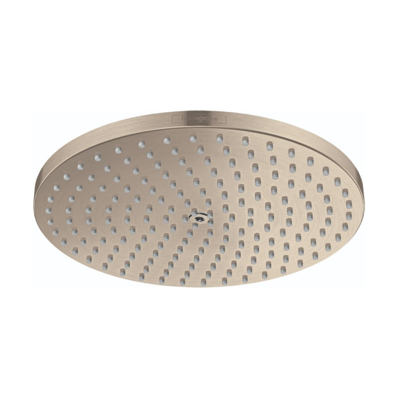 hansgrohe Raindance S Showerhead 240 1-Jet PowderRain, 1.75 GPM, Brushed Nickel, 1.75 GPM