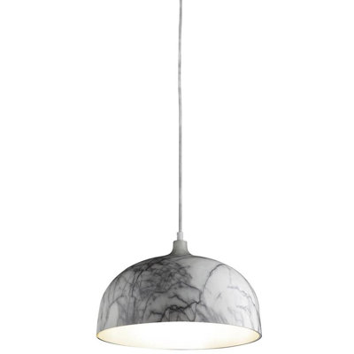 Romona 1 - Light White Dome Pendant