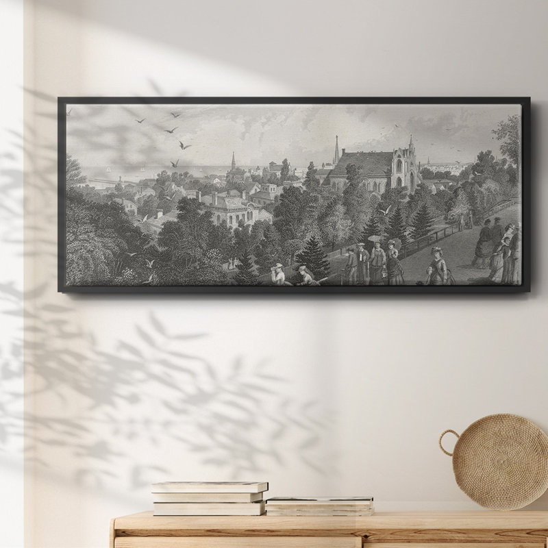 City of Cleveland - toile encadrée, H 24 po x l 60 po