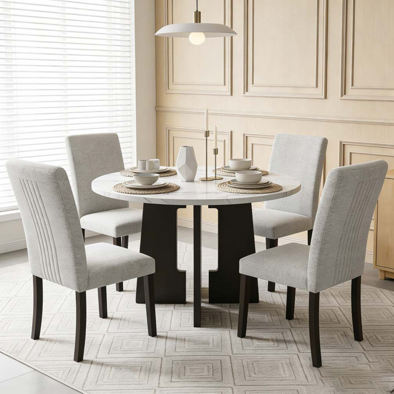 Ensemble de table ronde, 5, Noir