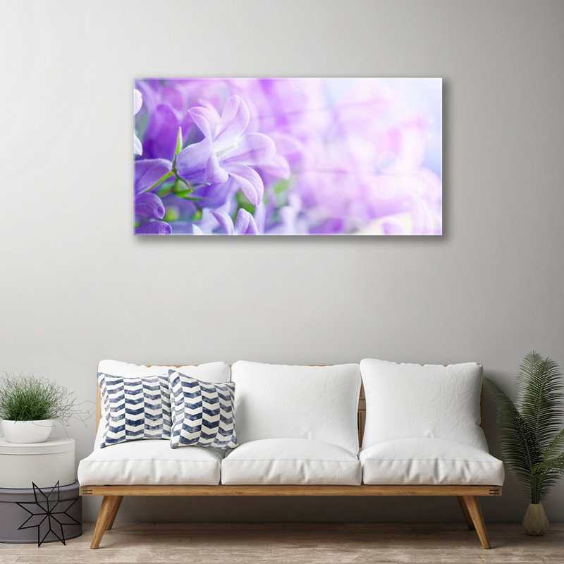 Flowers Floral - Unframed Photograph on Glass