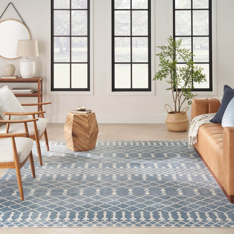 Kittie Washable Moroccan Indoor Rug, Rectangle 7'10" x 10'