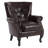 24"W Faux Leather Wingback Chair-594519261