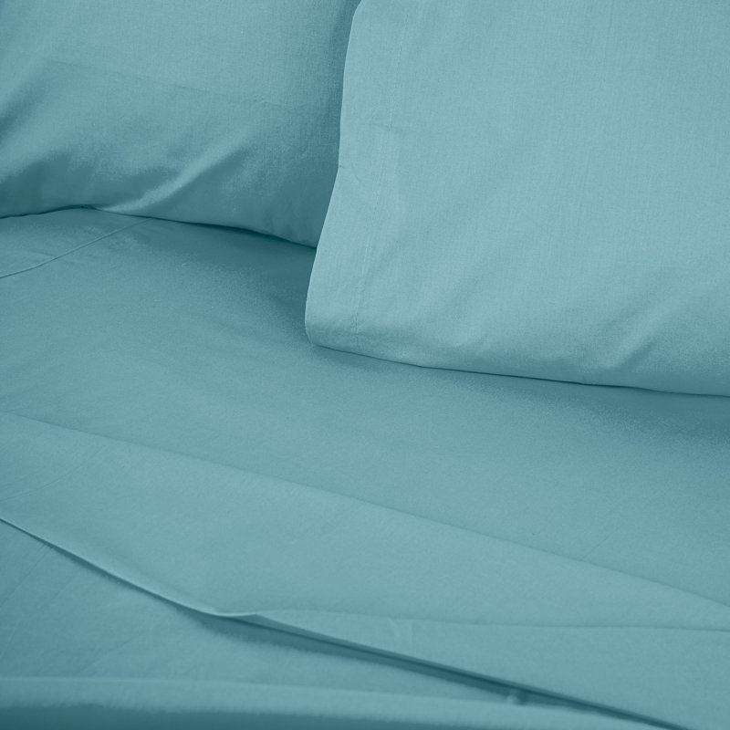 Premium 100% Cotton Ranforce Single Fitted Sheet, 39 x 79 + 11.8 Deep Pocket | 145 Thread Count, Machine Washable at 86°F | Soft and Breathable for Ultimate Comfort in Any Bedroom