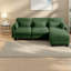 Canapé modulaire en chenille vert modulaire à compression pour la maison