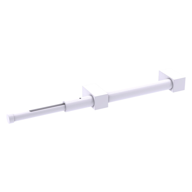 Tringle à vêtements de style moderne pour garde-robe escamotable, Blanc mat
