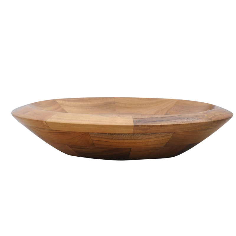 Barclay Lutari 15.75'' Wood Circular Bathroom Sink, Teak