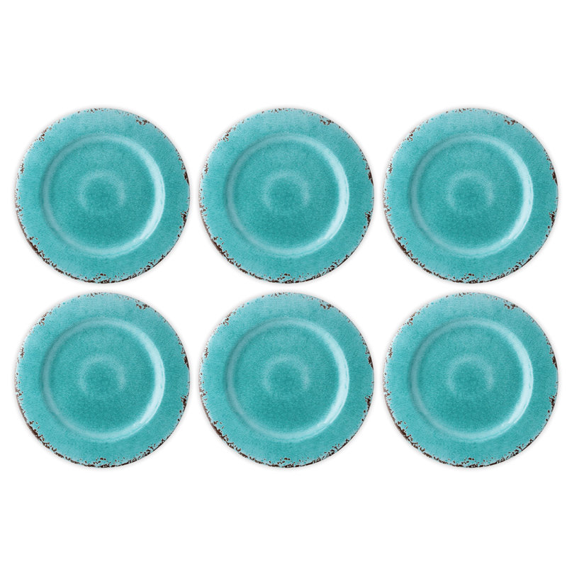 Kinzer 11" Melamine Dinner Plate, Turquoise
