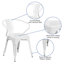 Chaise de salle à manger empilable-370950847