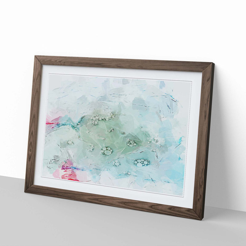 Pleasures in Abstract - Picture Frame Painting Print, Walnut, 35cm H x 50cm W x 2cm D