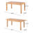 Expandable Outdoor Dining Table with Acacia Wood Construction-373069859