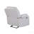 Blanche White Glider Recliner with LED Light