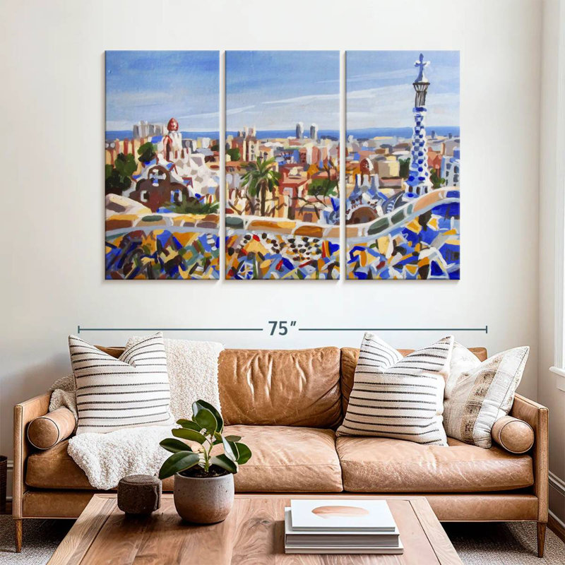 Sirci Barcelona Gaudi, H 42 po x l 65 po