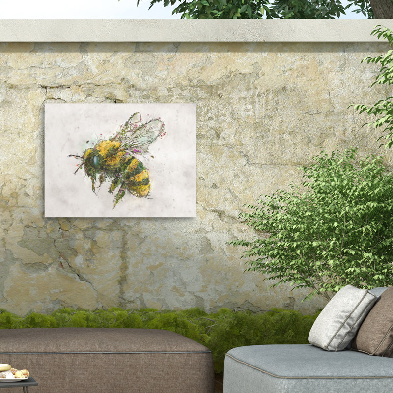 Toile d'extérieur Barrett Biggers Bumble Bee Bramble, H 14 po x l 19 po