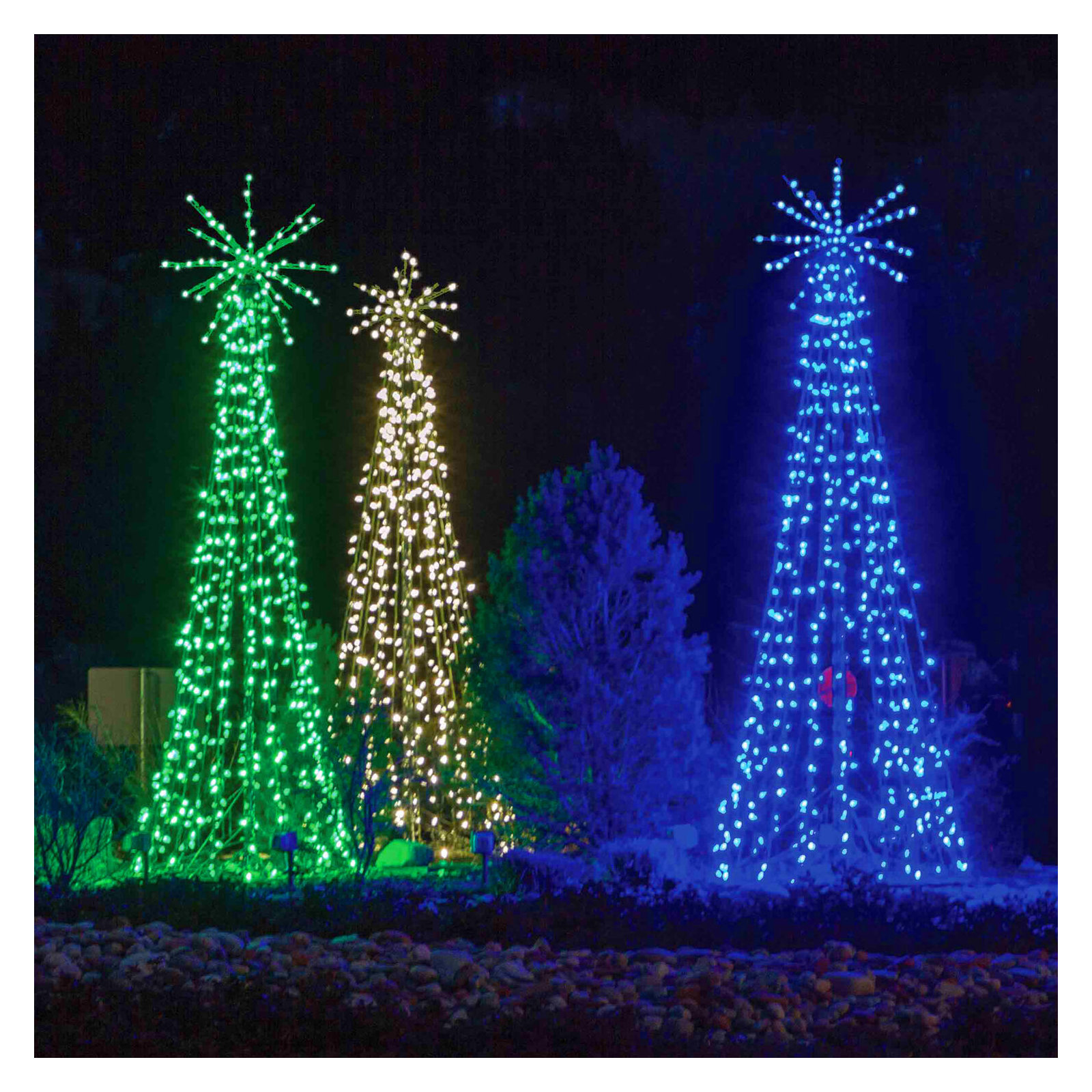 Light Tree with Starburst Topper Lighted Display