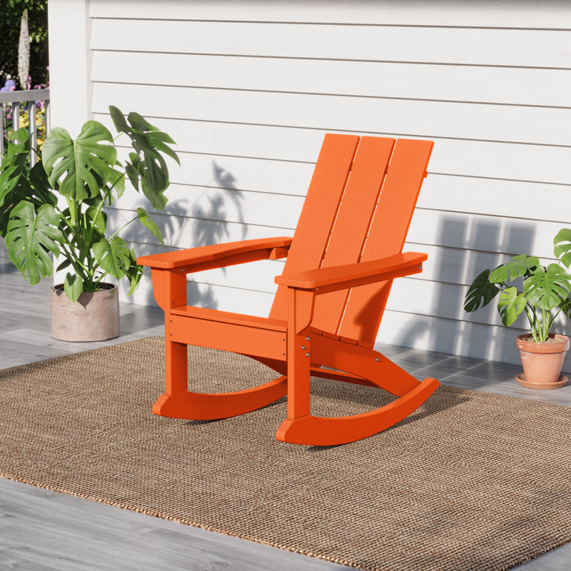 Joubert Outdoor Adirondack Chair, Orange