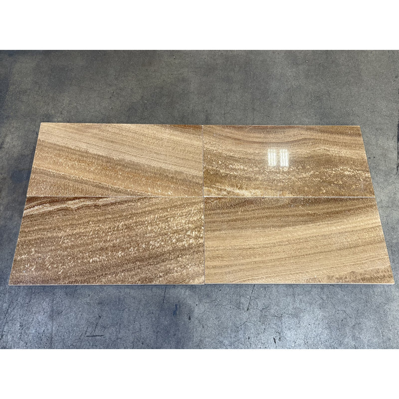 Stalatiti Bronze Polished 12" x 24" Marble Stone Look Wall & Floor Tile