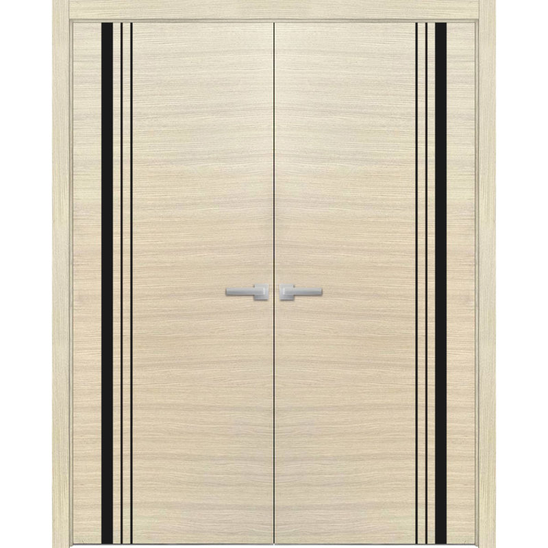 Portes françaises en bois massif massif, 36 po x 84 po