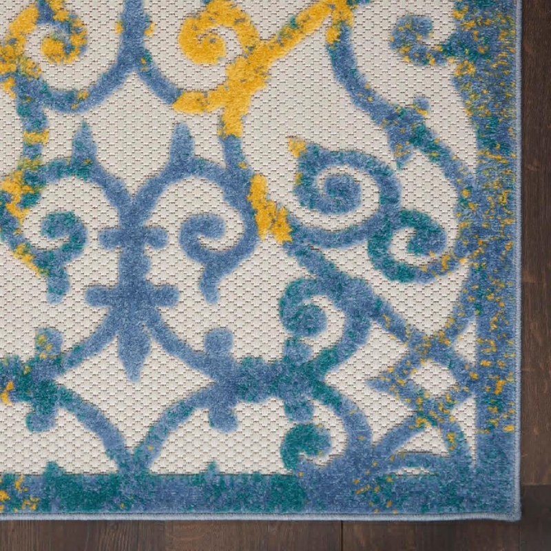 Mappsville Indoor / Outdoor Rug, Runner 2' x 6'