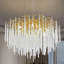 Icicle Modern Crystal Tree Branch Chandelier, Gold, D24"-166800715-166800726