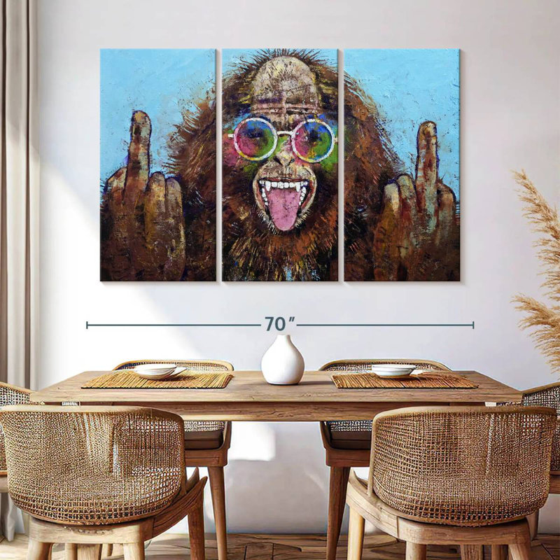 Brampt Bigfoot Double Bird, 42" H x 65" W