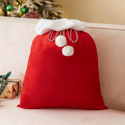 Christmas Decorative Articles Golden Velvet Christmas Gift Bag Red Gift Bag Gift Bag