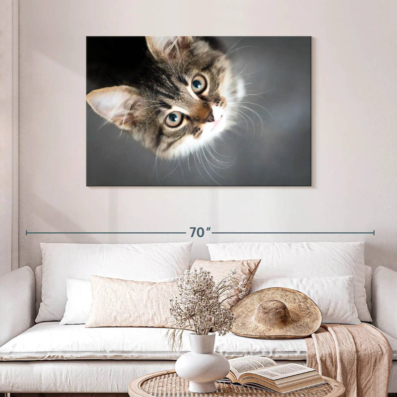 A Cat, 30" H x 45" W