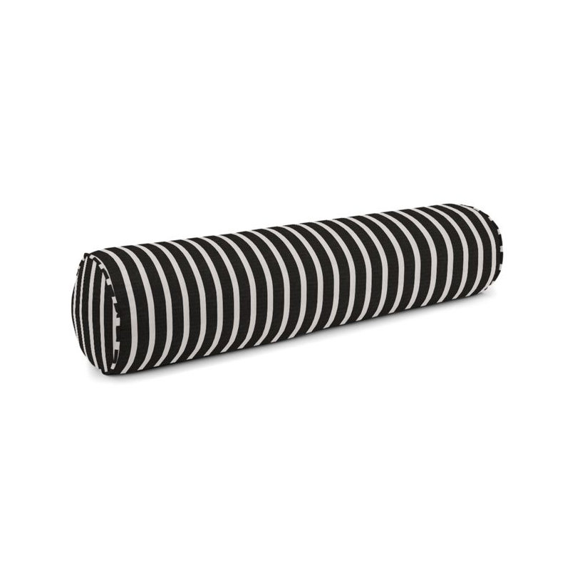 Shore Bolster Pillow Cover & Insert, 9" x 36", Black