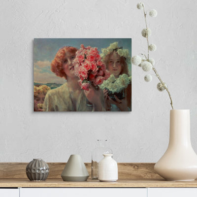 «Summer Offrant» par Lawrence Alma-Tadema, reproduction d'art sur toile