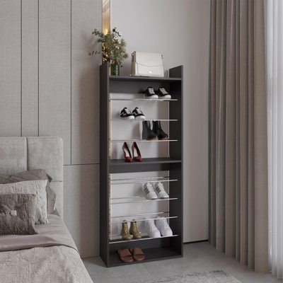 Shoe Rack, 10 Shelves,Sleek And Modern Style