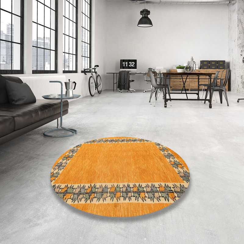 Abstract Indoor Rug, Round 8'