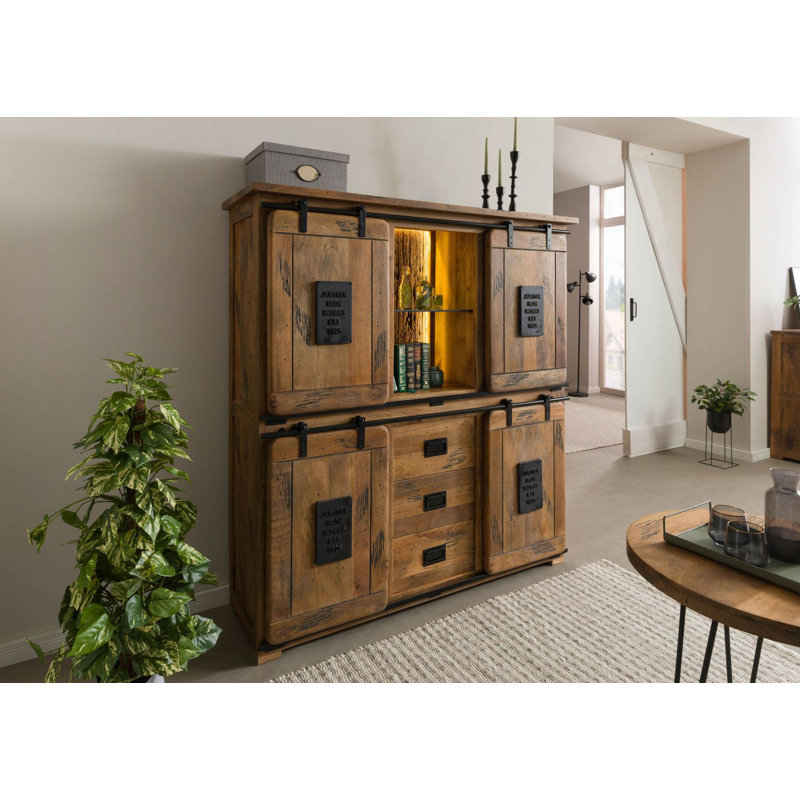RAILWAY LUX 150cm Solid Wood Sideboard