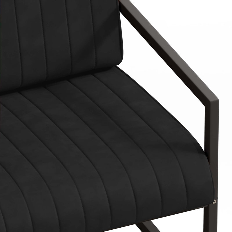 Chaise avec accoudoirs Fashion, Noir