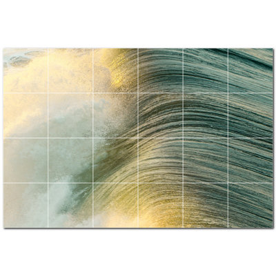 Panneau décoratif en céramique satinée 12 po x 12 po