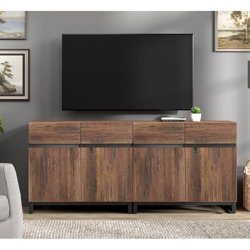 Aadam 63' W Storage Credenza, Brun, 30.6"H x 63"L x 15.6"W