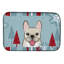 Tapis de séchage bouledogue français winter fêtes