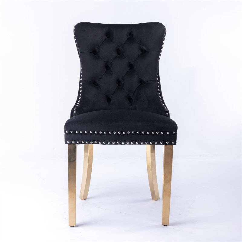 Chaise d'appoint rembourrée en velours Giambattista