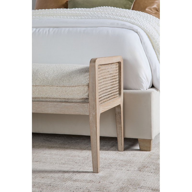 Banc en bois Alia, Beige